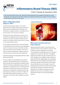 Inflammatory Bowel Disease (Crohn's Disease & Ulcerative Colitis)